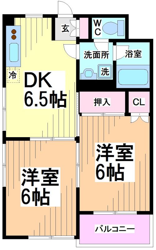神奈川県川崎市多摩区菅２丁目 間取り