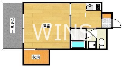 福岡県福岡市博多区千代４丁目 間取り