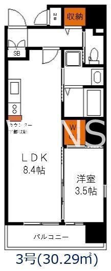 福岡県福岡市中央区地行２丁目 間取り
