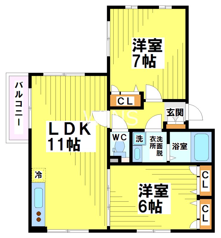 福岡県福岡市博多区堅粕４丁目 間取り