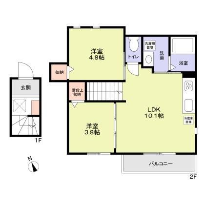アベニューさんご　D棟 間取り