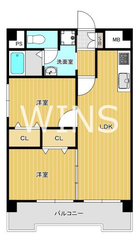 福岡県福岡市博多区博多駅前４丁目 間取り