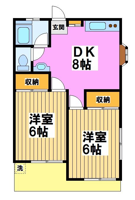 グリーンハイツ元木 間取り図