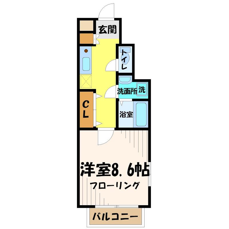 ハイツＲ+Ａ（リズム＆アート） 間取り