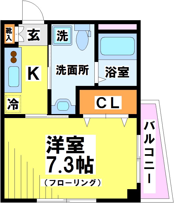ルーブル若葉町 間取り図
