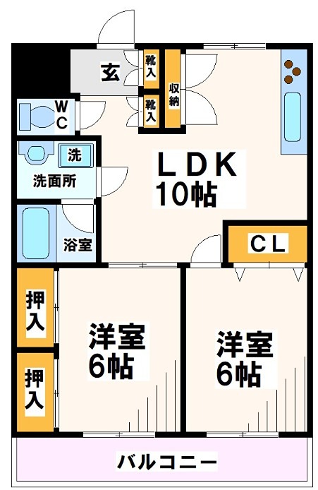 東京都府中市南町３丁目 間取り