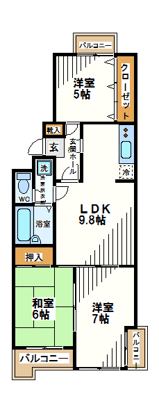 東京都調布市仙川町３丁目 間取り