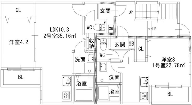 福岡県福岡市東区馬出４丁目 間取り