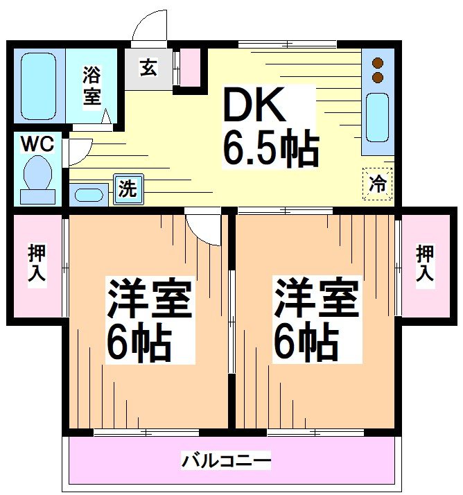 神奈川県川崎市多摩区登戸 間取り