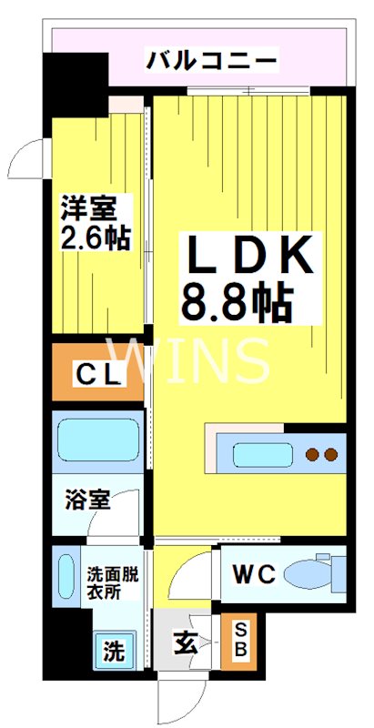 福岡県福岡市博多区石城町 間取り