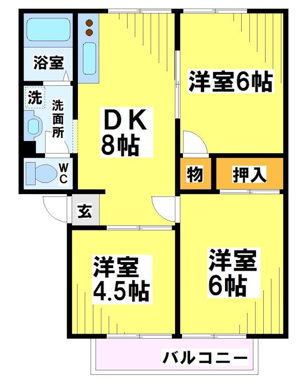 東京都府中市若松町３丁目 間取り
