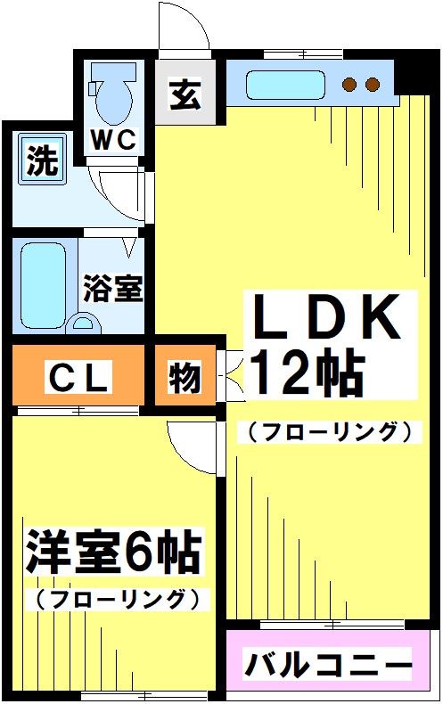 東京都調布市若葉町２丁目1-1 間取り