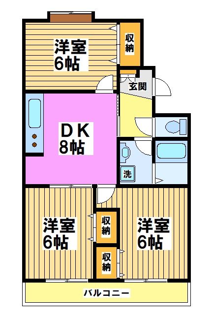 ハウス池亀6号館 間取り