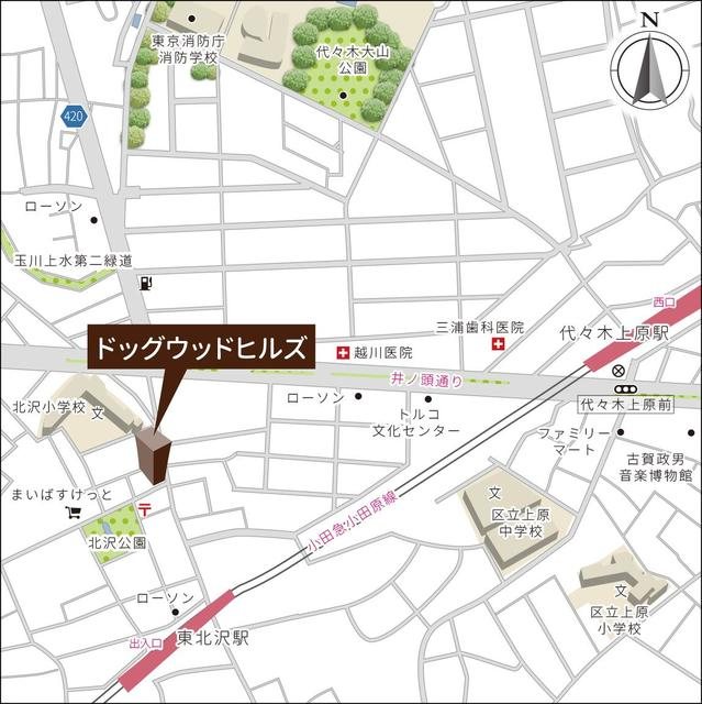 ドッグウッドヒルズ 地図（共通）