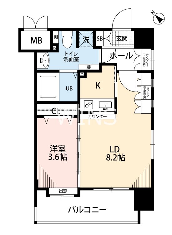 福岡県福岡市博多区博多駅前３丁目 間取り