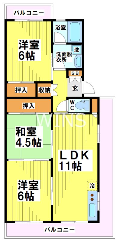 福岡県福岡市東区香椎２丁目 間取り
