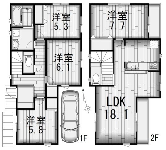 神奈川県川崎市麻生区多摩美１丁目 間取り