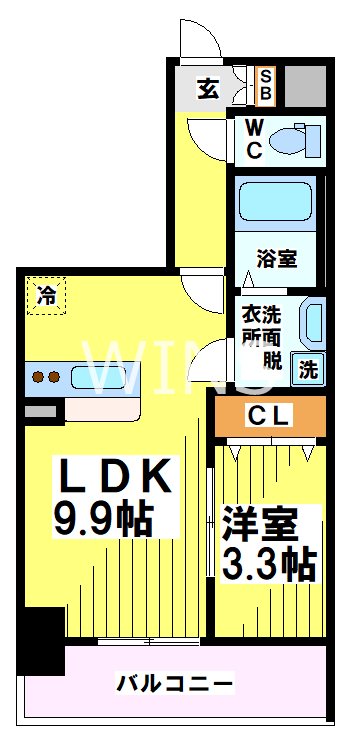 福岡県福岡市博多区住吉４丁目 間取り
