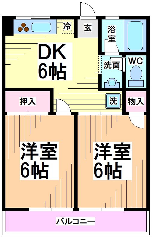 神奈川県川崎市多摩区生田８丁目 間取り