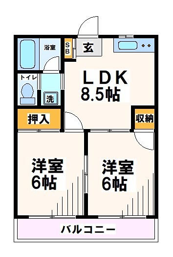 東京都府中市四谷６丁目 間取り