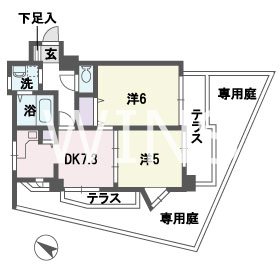 福岡県福岡市中央区平尾５丁目 間取り