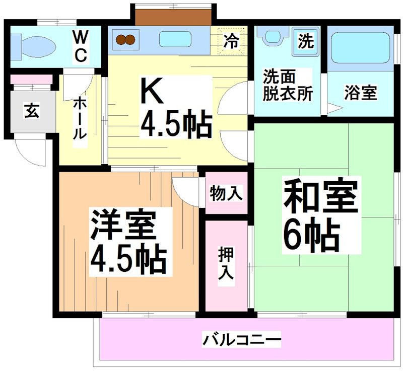 神奈川県川崎市多摩区菅城下 間取り
