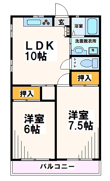 東京都府中市紅葉丘１丁目 間取り