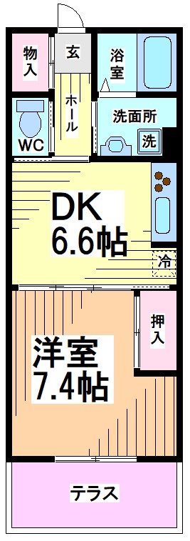 神奈川県川崎市多摩区中野島６丁目 間取り