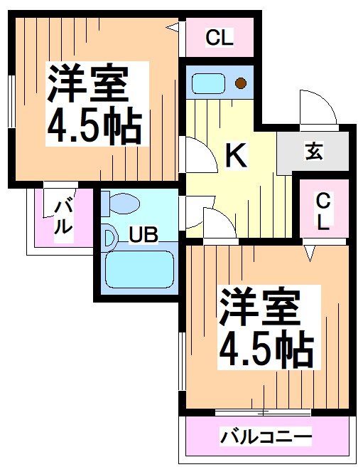 神奈川県川崎市多摩区中野島３丁目 間取り