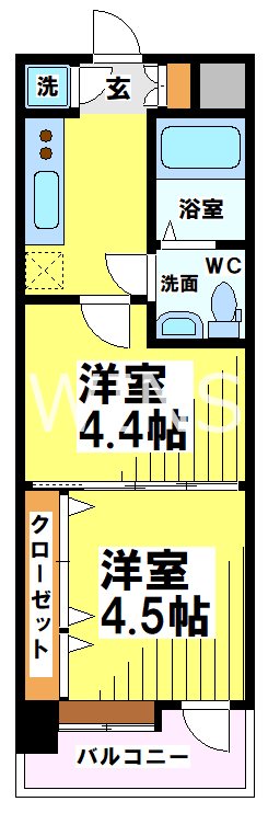 福岡県福岡市博多区住吉５丁目 間取り