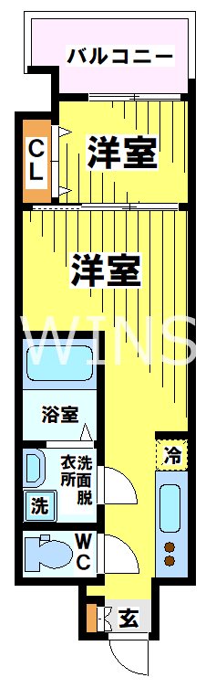福岡県福岡市博多区中呉服町 間取り