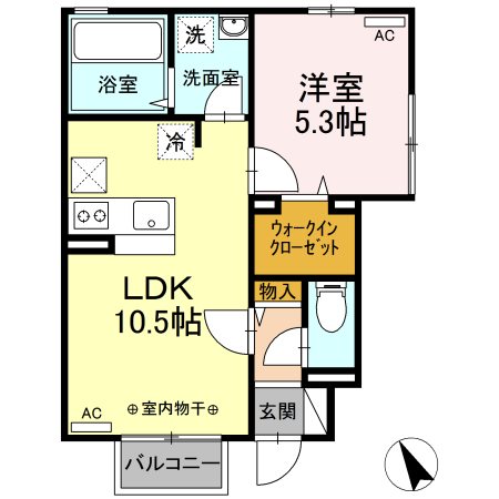 東京都調布市多摩川４丁目 間取り