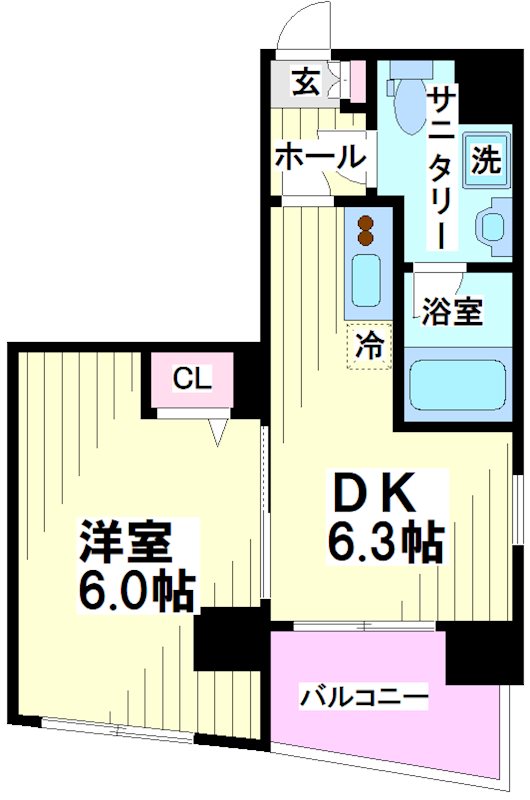 PREMIUM CUBE笹塚  間取り