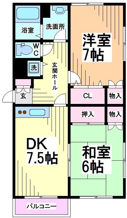 神奈川県川崎市多摩区栗谷１丁目 間取り