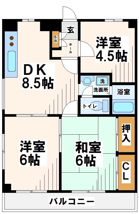 東京都府中市若松町２丁目 間取り