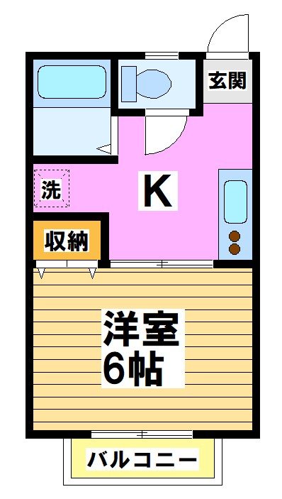 峯尚ハイツⅡ（ホウショウハイツ） 間取り