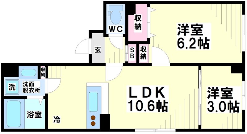 ウェルスクエア方南町  間取り