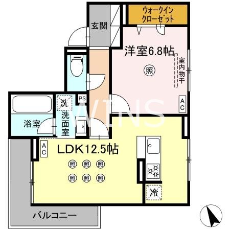 福岡県福岡市東区箱崎１丁目 間取り