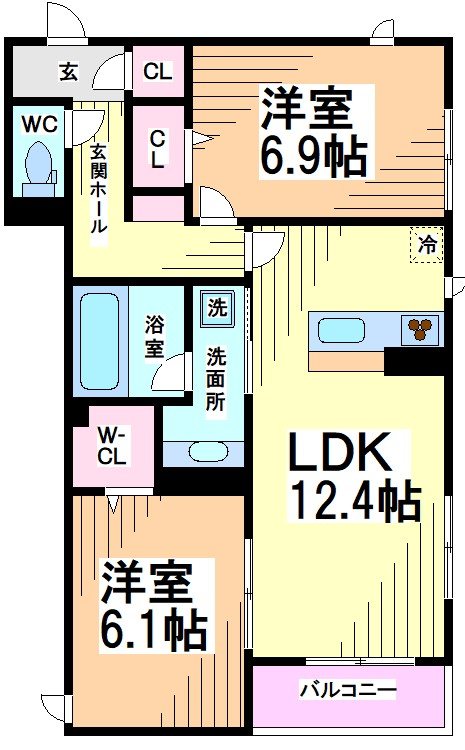 神奈川県川崎市多摩区宿河原６丁目 間取り