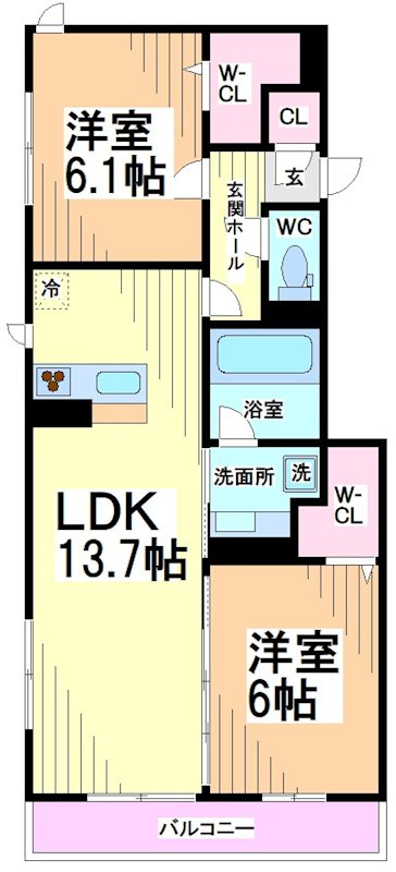 神奈川県川崎市多摩区宿河原６丁目 間取り