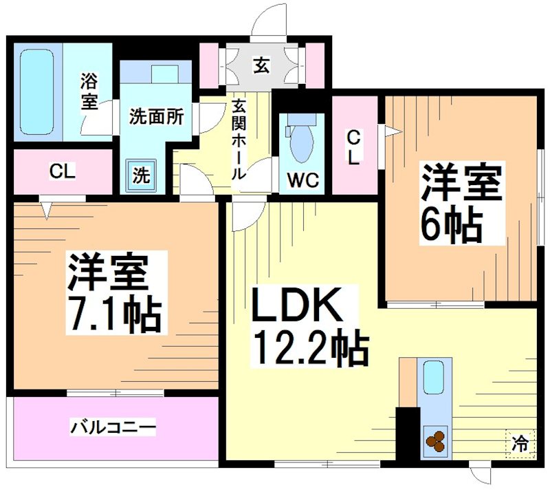 神奈川県川崎市多摩区宿河原６丁目 間取り