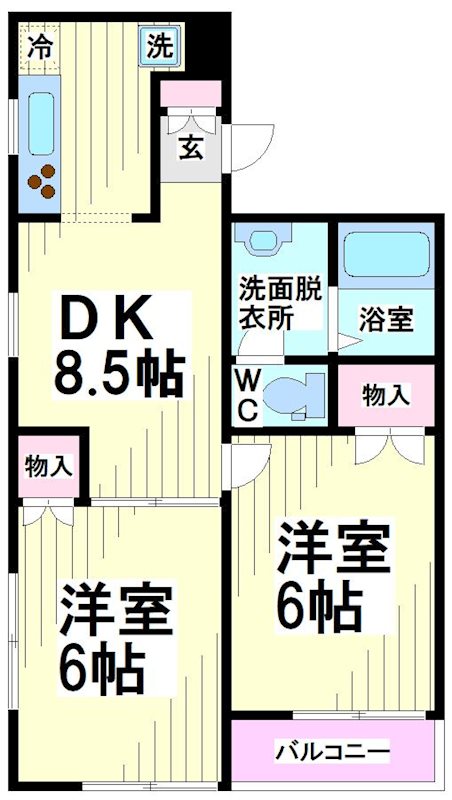 スカーラ幡ヶ谷 間取り