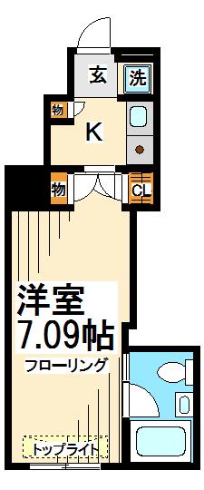 アクス上北沢アパートメンツ  間取り