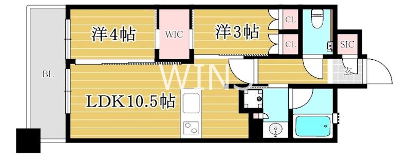福岡県福岡市博多区古門戸町 間取り