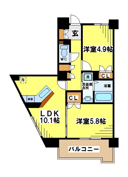 東京都世田谷区上北沢４丁目 間取り