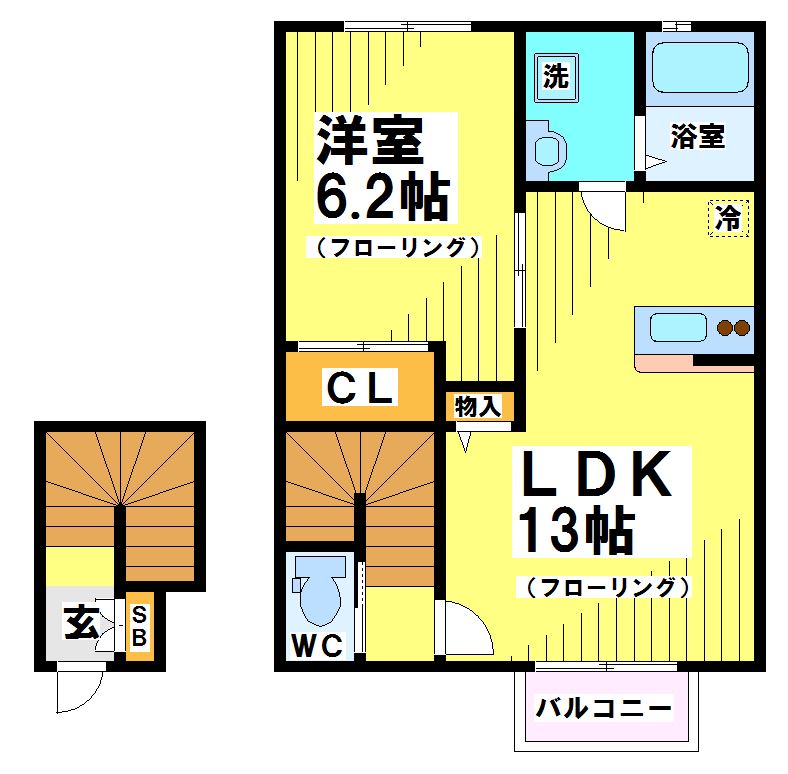 東京都府中市分梅町３丁目 間取り