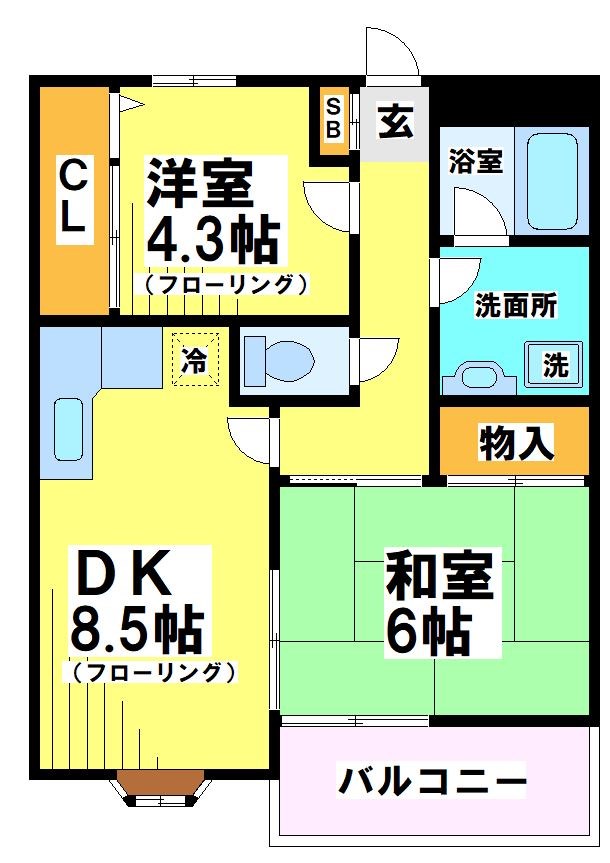 東京都府中市西府町１丁目 間取り