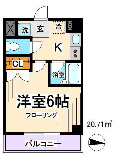 ルーブル上高井戸   間取り