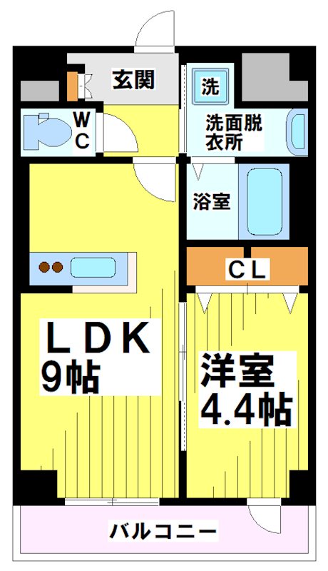 福岡県福岡市博多区博多駅前４丁目 間取り