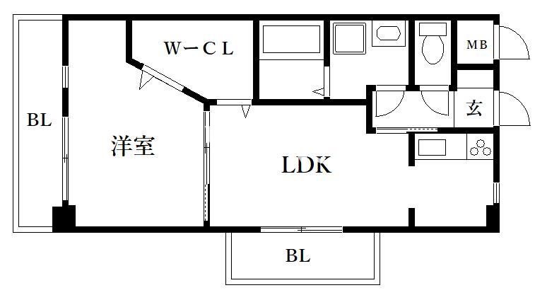 福岡県福岡市博多区博多駅南２丁目 間取り